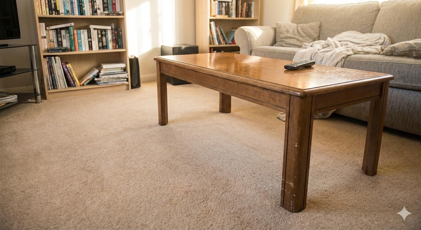 Depois - Sala limpa e organizada